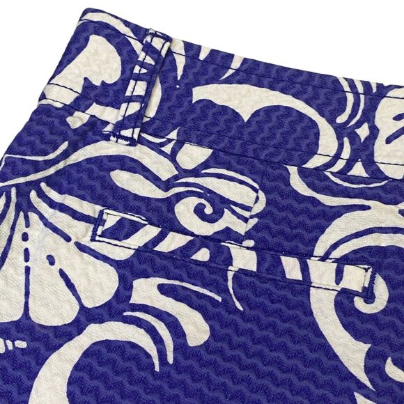 Lilly Pulitzer The Walsh Shorts Women's Size 0 Spectrum Blu Tide Pools 3" - Picture 4 of 7